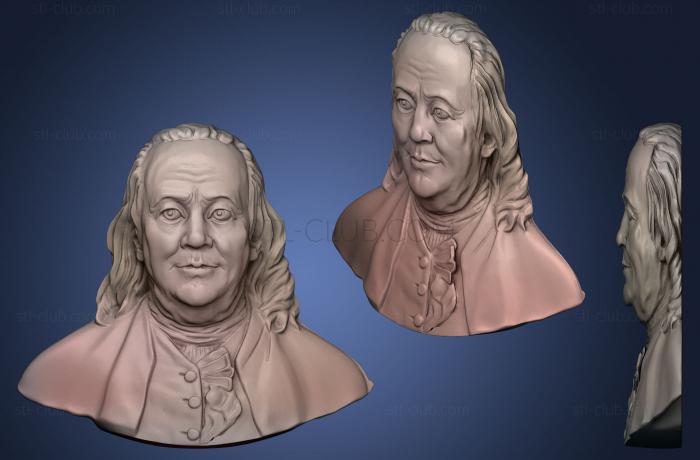 3D мадэль Бенджамин Франклин (STL)